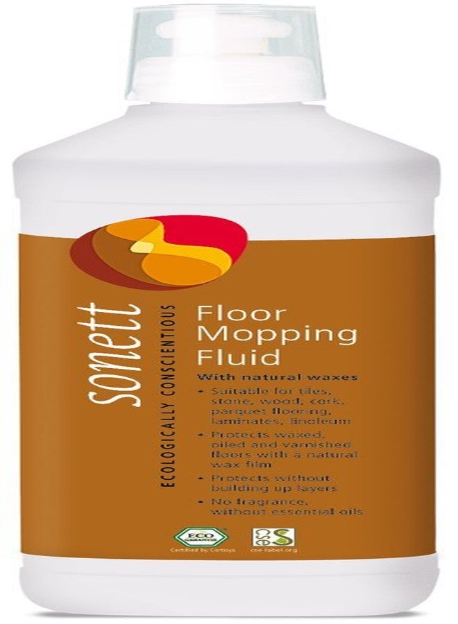 Sonett Organic Floor Cleaner -Protects waxed, oiled and varnished floors with a natural wax film without build-up. For tiles stone wood cork parquets laminates linoleum and plastics (17 fl. oz.) - Image 1
